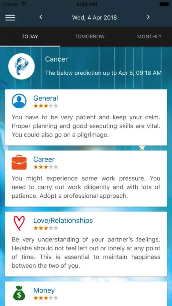 Cancer Horoscope应用截图