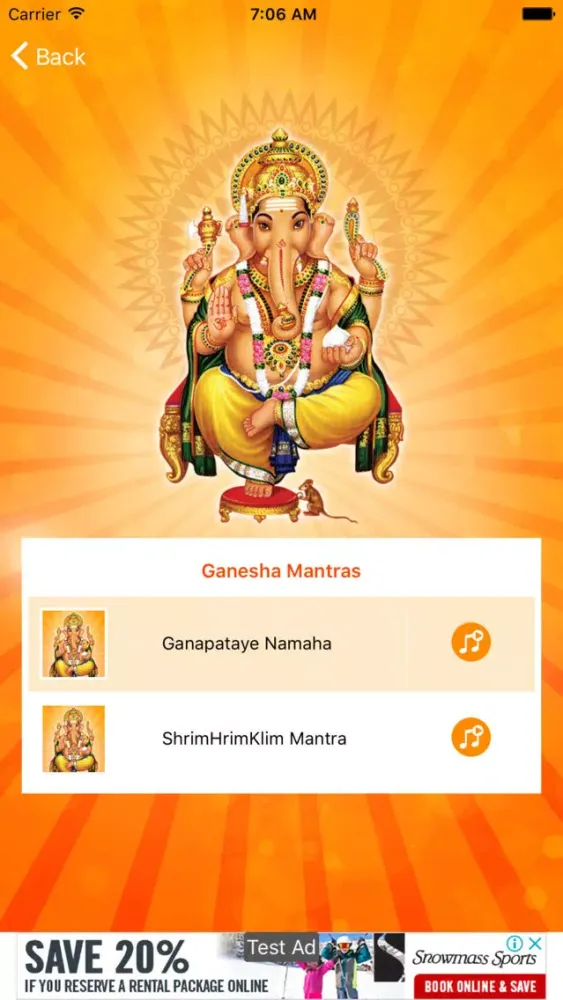Ganesha Pooja and Mantra 스크린샷