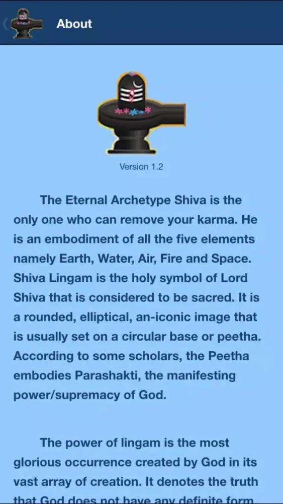 Capturas de tela do Shiva Virtual Pooja