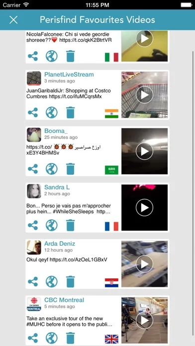 Tangkapan layar Perisfind - videos finder for Periscope