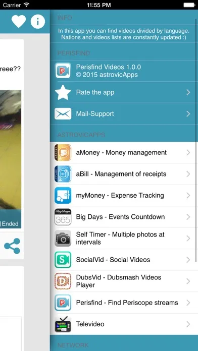 Captures d'écran de Perisfind Pro - videos finder for Periscope