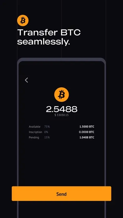 Captures d'écran de WizzWallet - Bitcoin Wallet