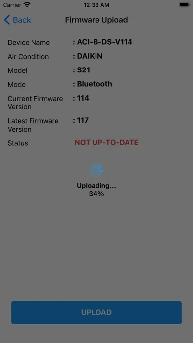 Inspinia Aircon BT Updater Screenshots