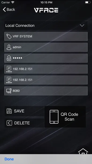 Zrzuty ekranu VFace Mobile