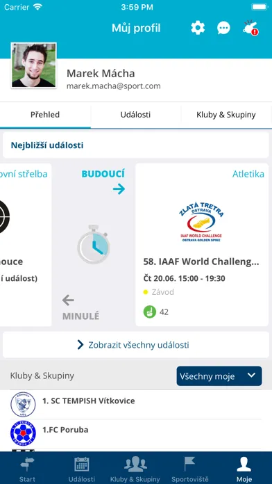 Sportuj v Ostravě: Týmy, Akce স্ক্রিনশট