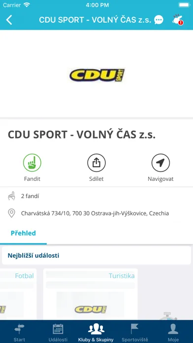 Sportuj v Ostravě: Týmy, Akce স্ক্রিনশট