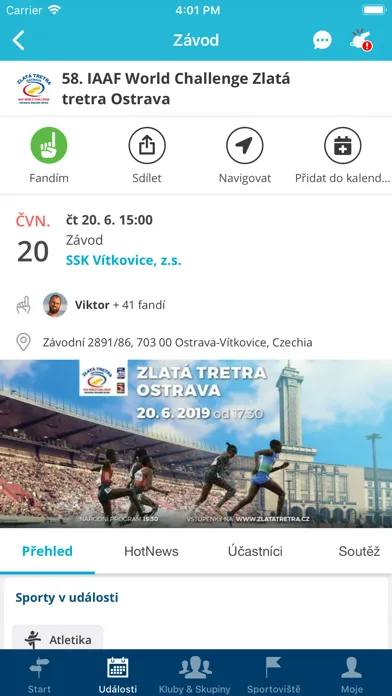 Sportuj v Ostravě: Týmy, Akce স্ক্রিনশট