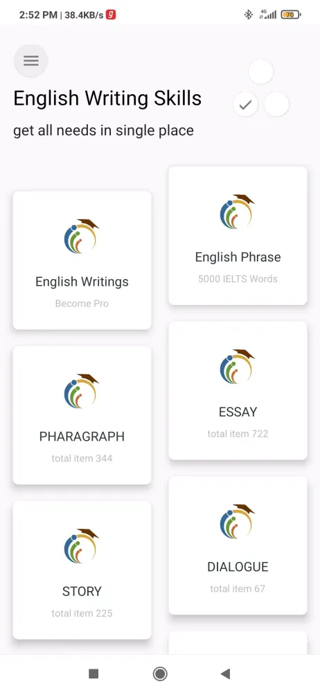 English Writing Parts應用截圖