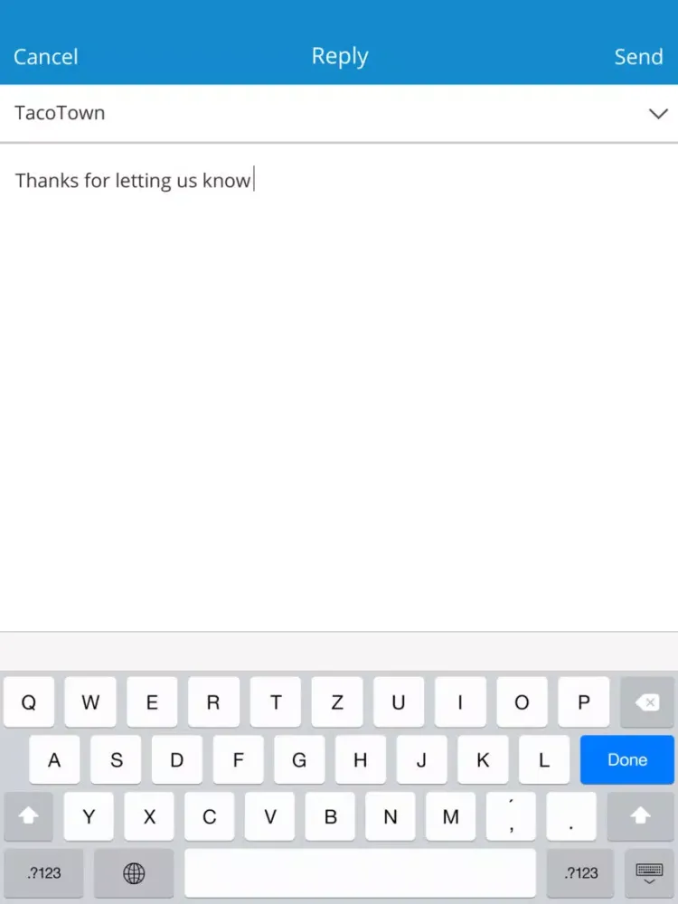 Tangkapan skrin Astute Social iPad 