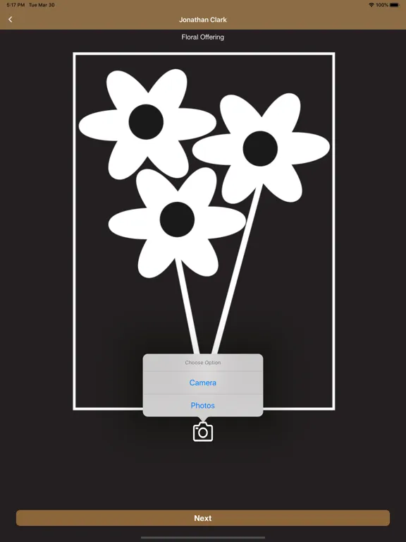 Tangkapan skrin FLWR NOW iPad 