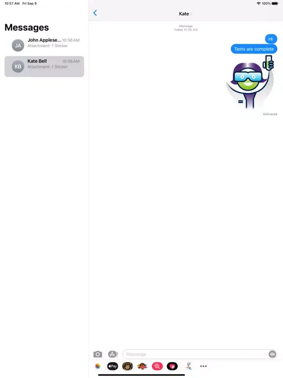 Ảnh chụp màn hình của Lab Sticker Pack by Asuragen iPad 