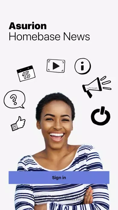 Zrzuty ekranu Asurion Homebase News