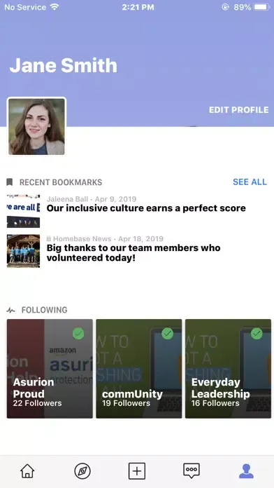 Zrzuty ekranu Asurion Homebase News