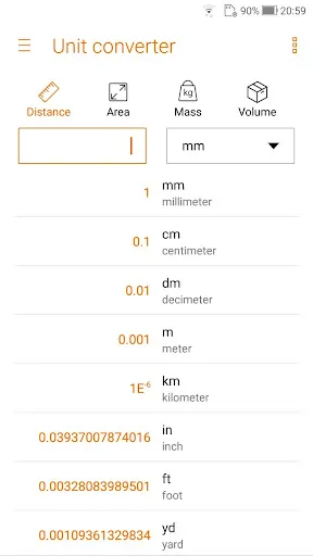 Calculator - unit converter スクリーンショット