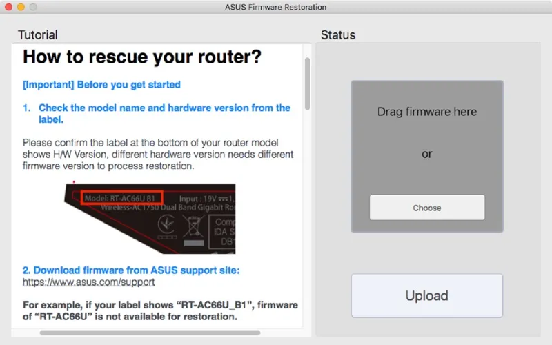 تصاویر ASUS Firmware Restoration