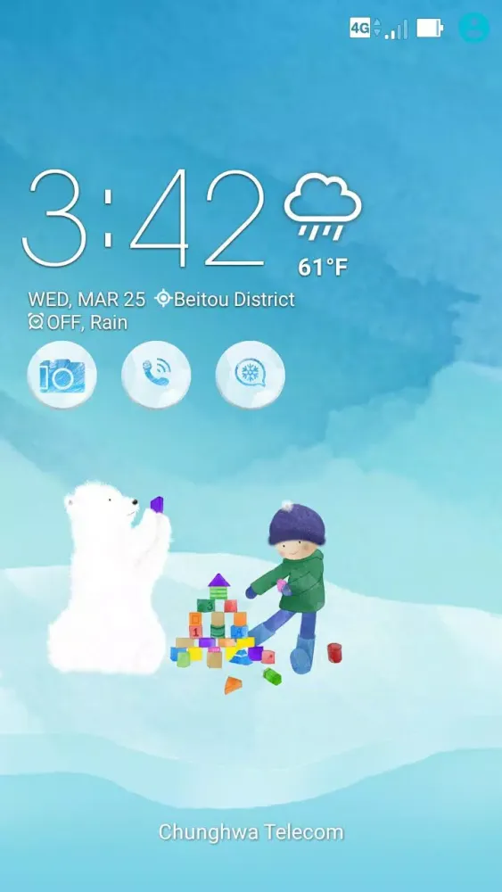 Capturas de tela do Polar Bear ASUS ZenUI Theme