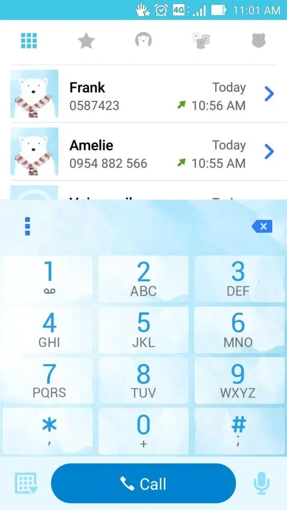 Capturas de tela do Polar Bear ASUS ZenUI Theme