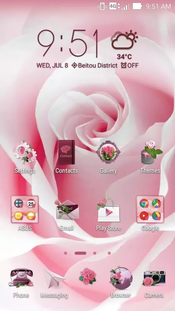 Rose ASUS ZenUI Theme Screenshots