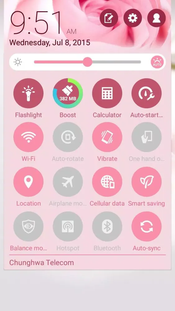 Rose ASUS ZenUI Theme Screenshots