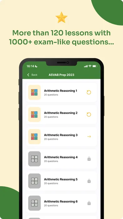 Ảnh chụp màn hình của ASVAB Test Prep & Study Guide