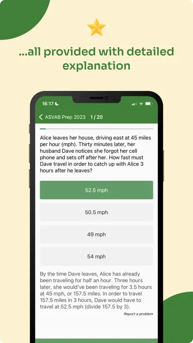 Ảnh chụp màn hình của ASVAB Test Prep & Study Guide