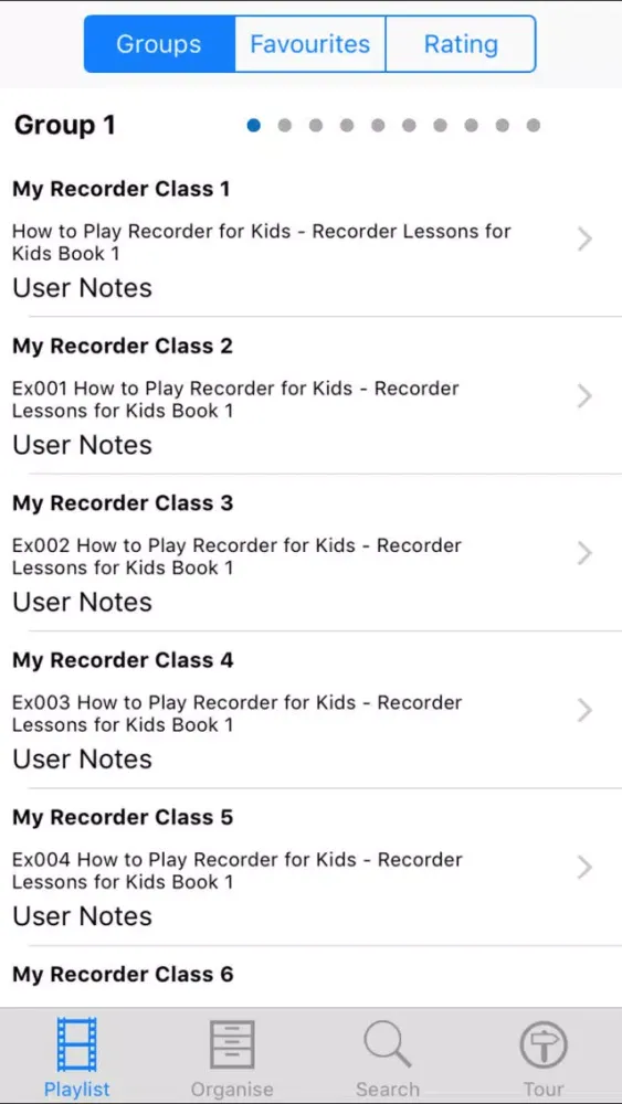 Tangkapan layar My Recorder Class