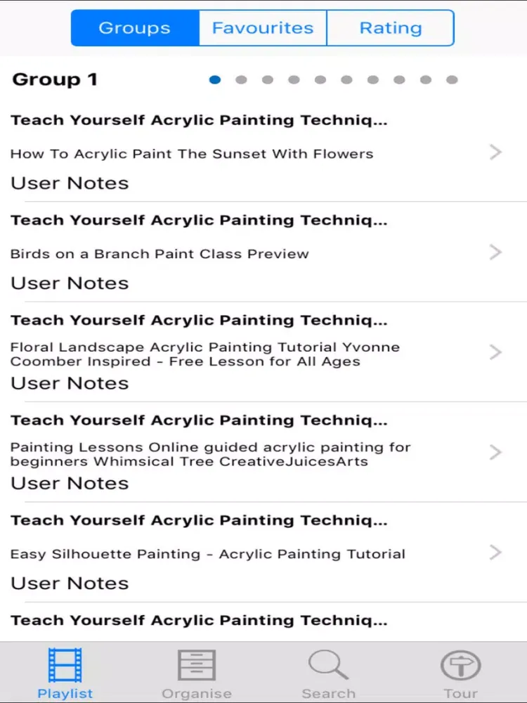 Capturas de tela do Teach Yourself Acrylic Painting Techniques iPad 