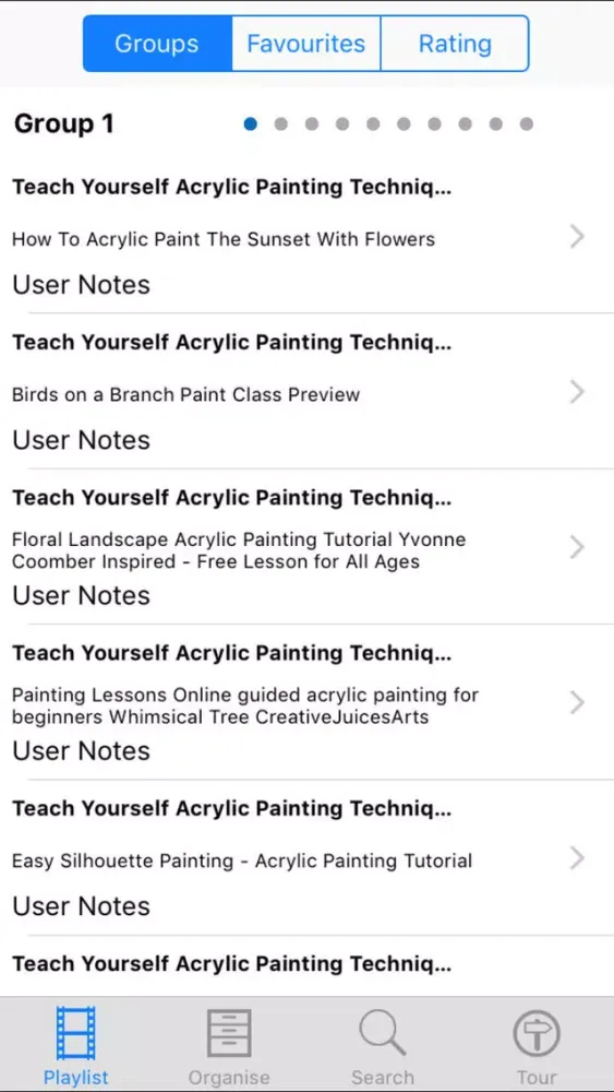 Capturas de tela do Teach Yourself Acrylic Painting Techniques