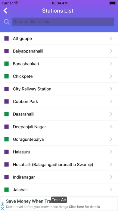 Capturas de tela do BMRCL Bengaluru Metro