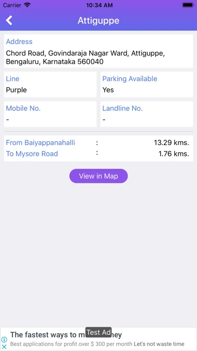 Capturas de tela do BMRCL Bengaluru Metro