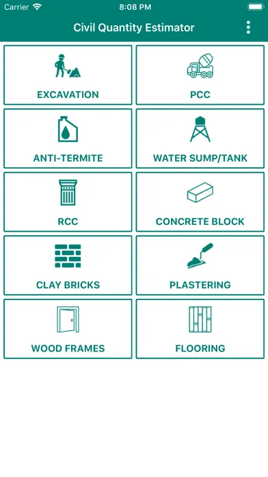 Civil Material Estimator স্ক্রিনশট