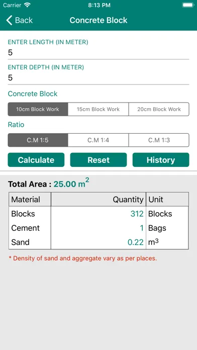 Civil Material Estimator স্ক্রিনশট