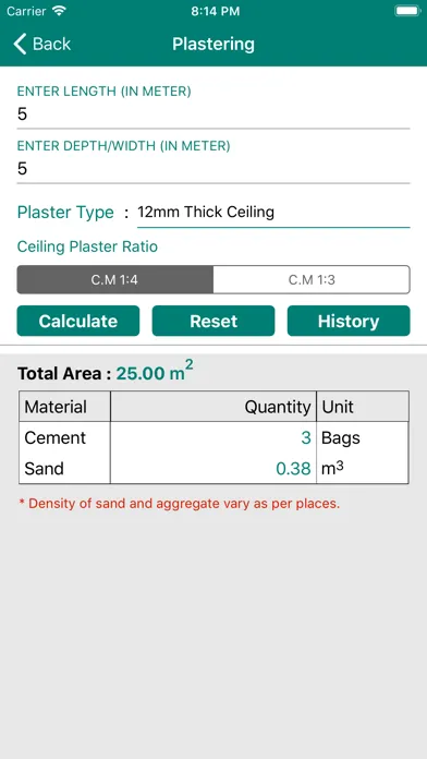 Civil Material Estimator স্ক্রিনশট