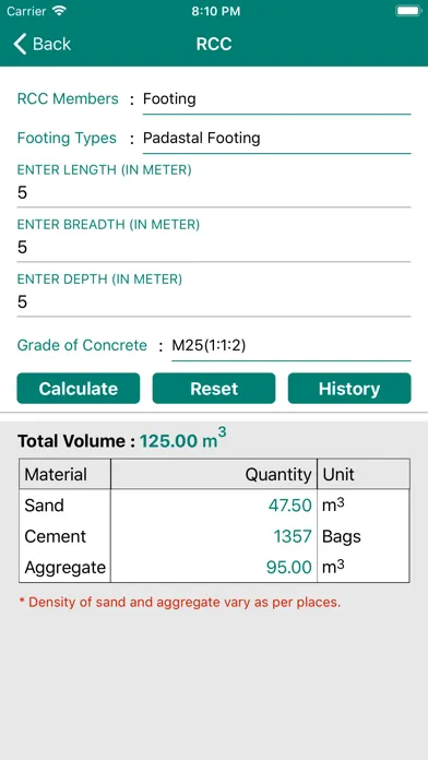 Civil Material Estimator স্ক্রিনশট