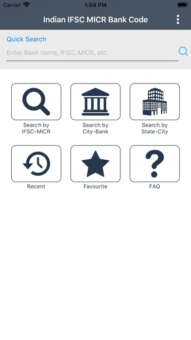 IFSC Finder Ekran Görüntüleri