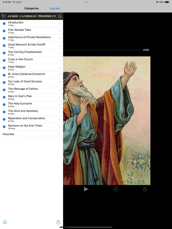 Zrzuty ekranu Audio Catholic Prophecy iPad 