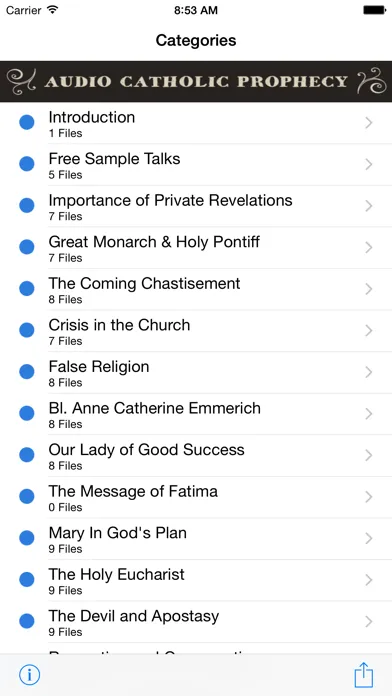 Zrzuty ekranu Audio Catholic Prophecy