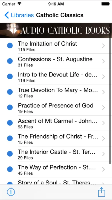 Скриншоты Audio Catholic Books