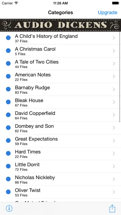 Capturas de pantalla de Charles Dickens Audio Library