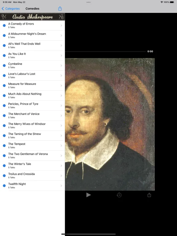 صور Shakespeare Audio Library iPad 
