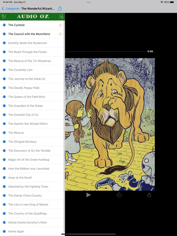 Land of Oz Audio Collection iPad 應用截圖