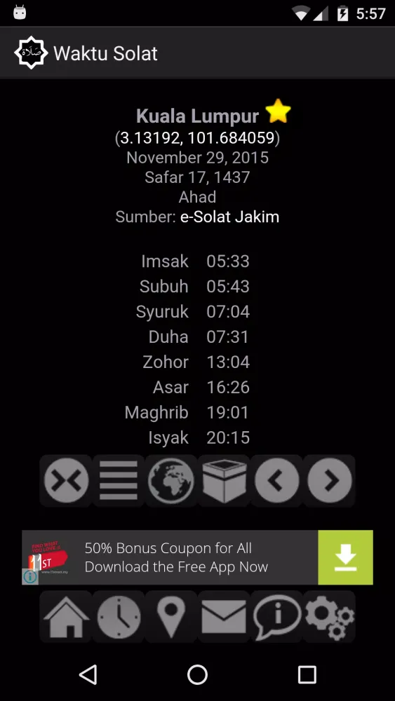 Panduan Solat Ekran Görüntüleri