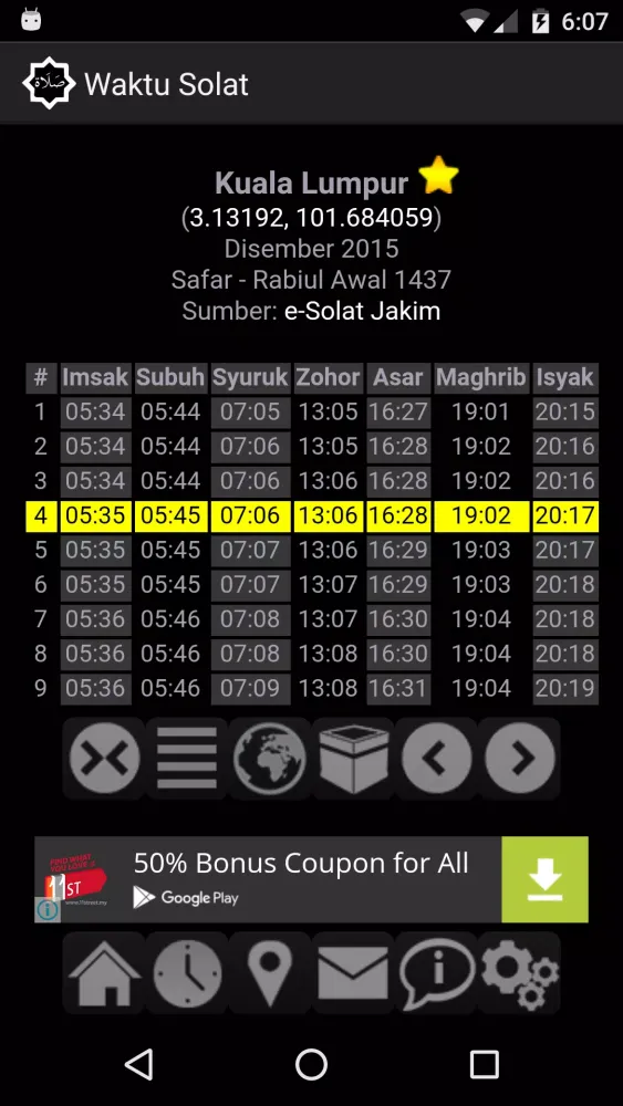 Panduan Solat Ekran Görüntüleri