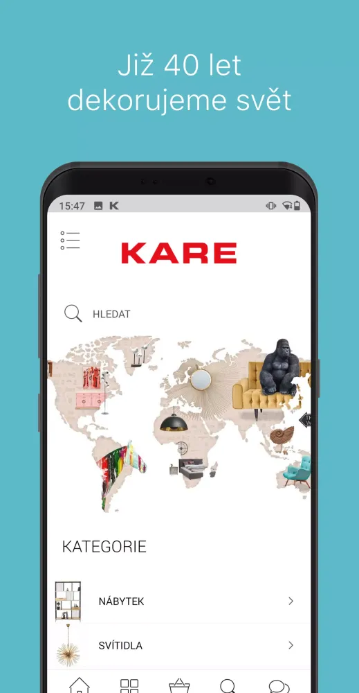 Tangkapan layar KARE SHOP Czech Republic