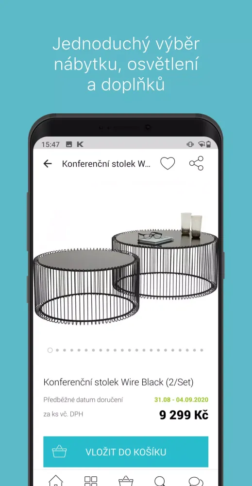 Tangkapan layar KARE SHOP Czech Republic
