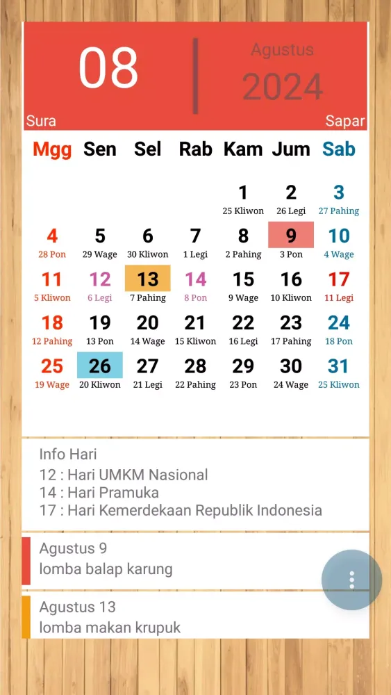Kalender Jawa Screenshots