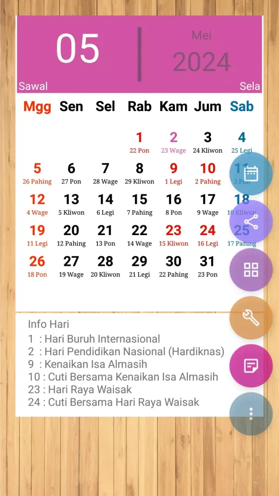 Kalender Jawa Screenshots