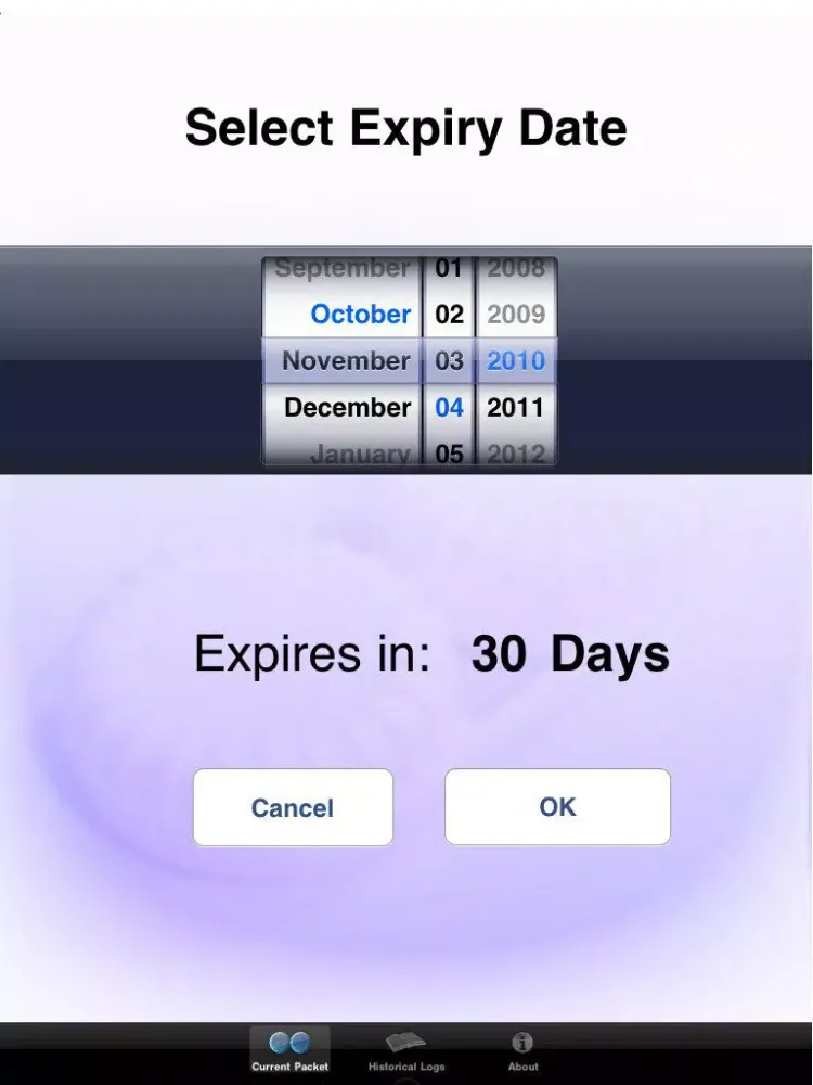 Capturas de pantalla de Contact Lens Tracker iPad 