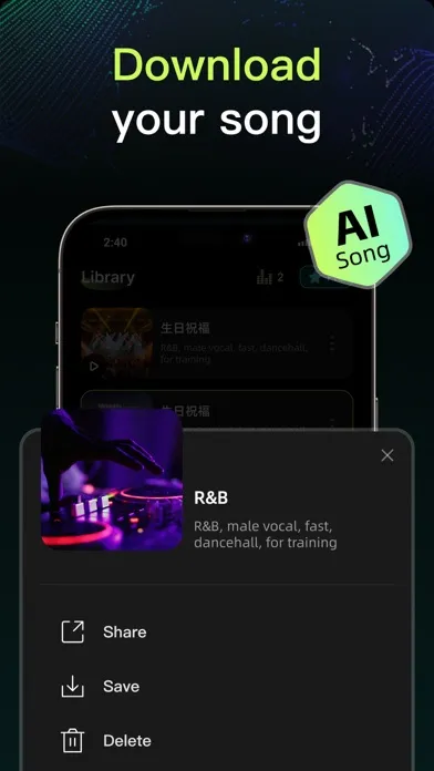 Zrzuty ekranu Music Make - AI Song Maker