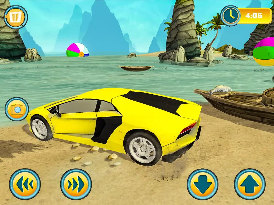 Capturas de tela do Car Water Surfing Float Race iPad 